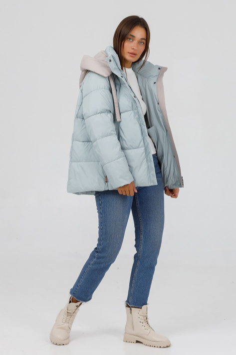 Куртка-зефірка тіффані з боку Куртка-зефірка 718-07-1