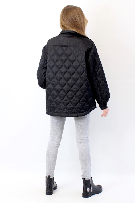 Куртка-рубашка черная сзади Куртка-рубашка 7547-043