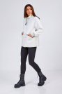Куртка oversize белая сбоку Куртка oversize 762-11-1