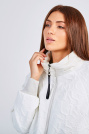 Куртка oversize белая с буквами Куртка oversize 762-11-3