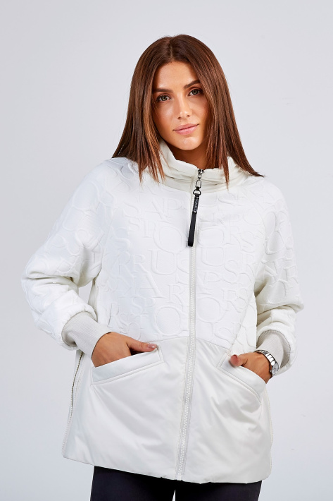 Куртка oversize белого цвета Куртка oversize 762-11-7