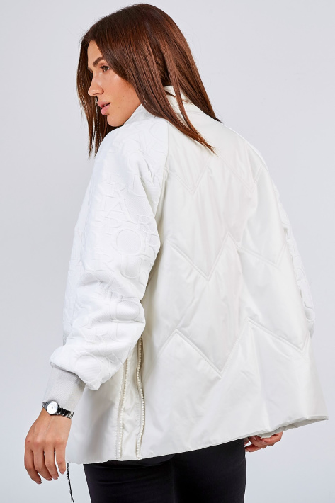 Куртка oversize белая демисезонная Куртка oversize 762-11