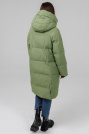 Пуховик-парка зелена зі спини Пуховик-парка зелена LD-779-7
