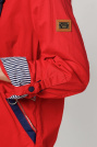 Джинсовая куртка красная 783-8