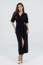Чёрное платье с разрезами Чёрное платье в пол Darda-6