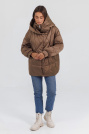 Куртка оверсайз жіноча шоколадна Куртка оверсайз 8025-5