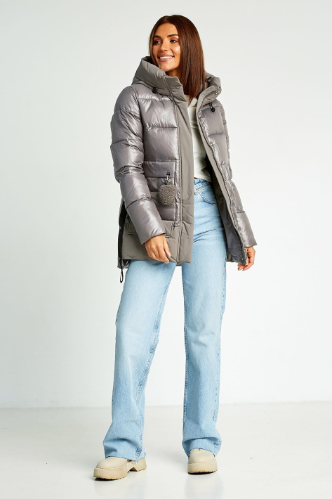 Куртка пуховик женская капучино Куртка пуховик 8128-1