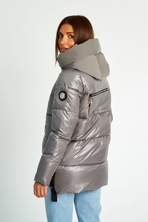 Куртка пуховик капучино сзади Куртка пуховик 8128-10