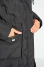 Пуховик Plus Size чорний в деталях Пуховик Plus Size 8256-048