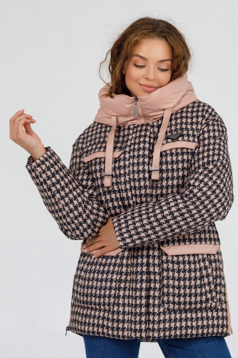 Куртка-пуховик молодіжний персиковий  Куртка-пуховик молодіжний 828-10-2