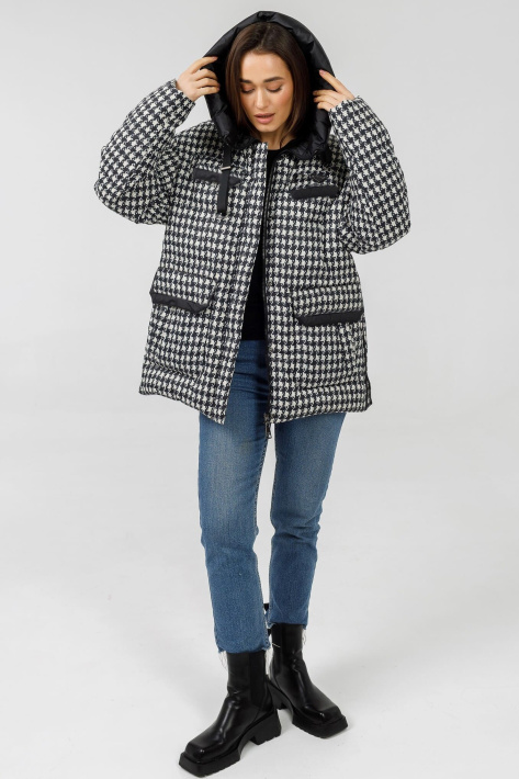 Куртка-пуховик вільного крою Куртка-пуховик молодіжний 828-2