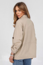 Ветровка oversize бежевая сзади Ветровка oversize 867-091