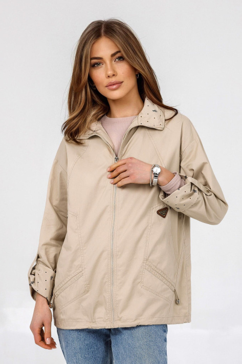 Ветровка oversize женская со спущенным плечом Ветровка oversize 867-093