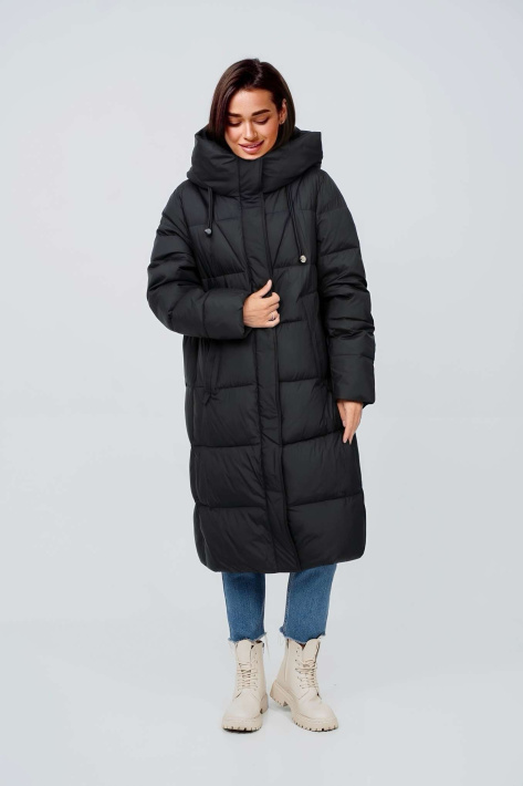 Зимове пальто жіноче Plus Size купити — Deify 8837 Зимове пальто жіноче Plus Size купити — Deify 8837