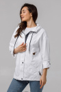 Ветровка Cotton белая с накладными карманами Ветровка Cotton белая 885-2