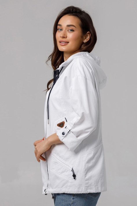 Ветровка Cotton белая сбоку Ветровка Cotton белая 885-3