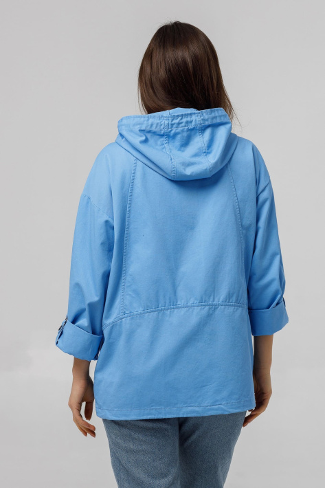 Ветровка Cotton голубая с капюшоном Ветровка Cotton голубая 885-1
