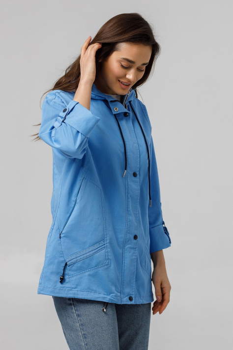 Ветровка Cotton голубая сбоку Ветровка Cotton голубая 885-3