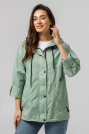 Ветровка Cotton оливковая на девушке Ветровка Cotton оливка 885-1