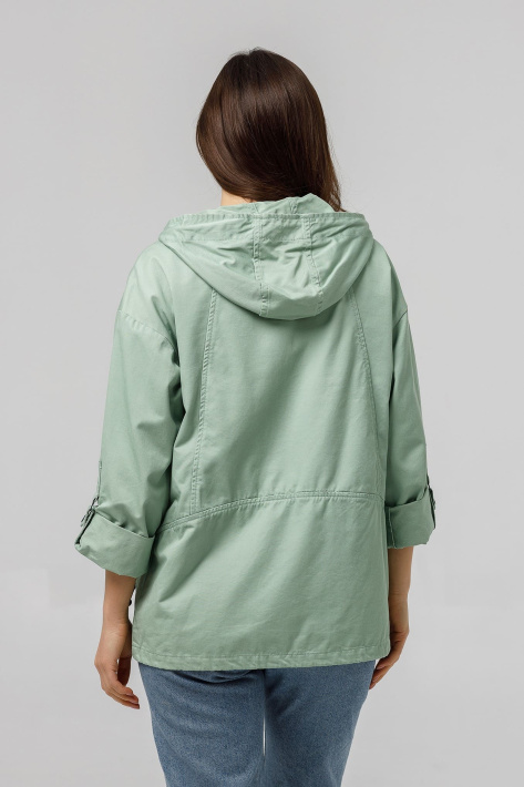 Ветровка Cotton оливковая с капюшоном Ветровка Cotton оливка 885-3