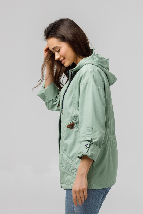 Ветровка Cotton оливковая сбоку Ветровка Cotton оливка 885