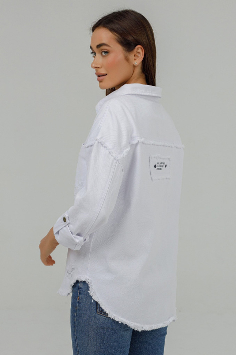 Джинсова куртка-сорочка оверсайз 918-16