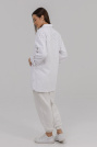 Джинсова сорочка-піджак біла 945-6