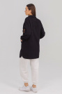 Джинсова сорочка-піджак чорна 945-5
