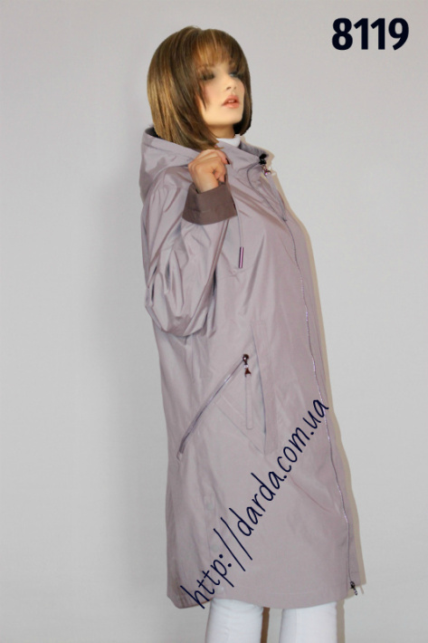 Удлиненная ветровка великан Poem 8119 супер батал Удлиненная ветровка великан Poem 8119 батал