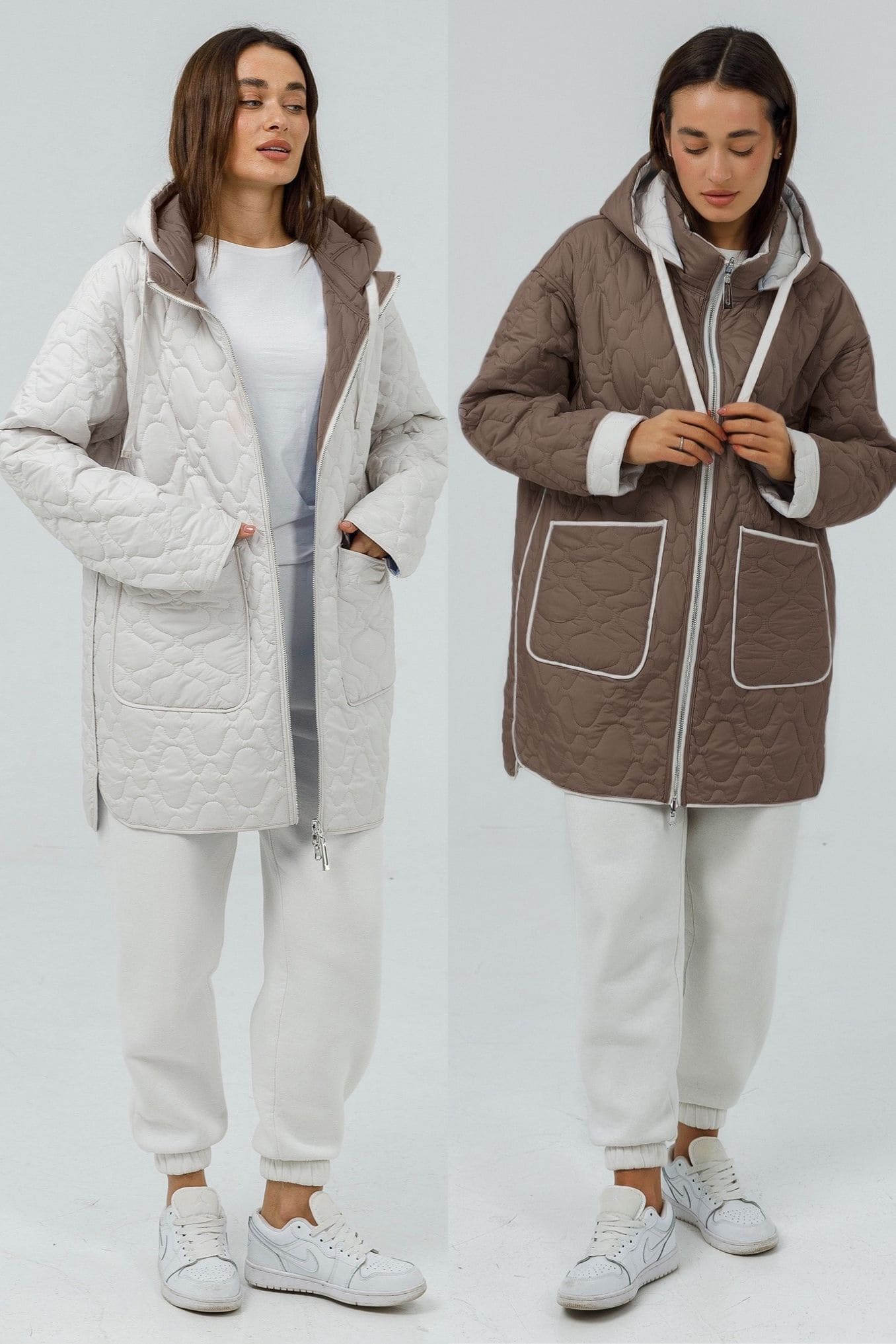 Двостороння куртка Plus Size купити жінкам — Snow Owl 25175