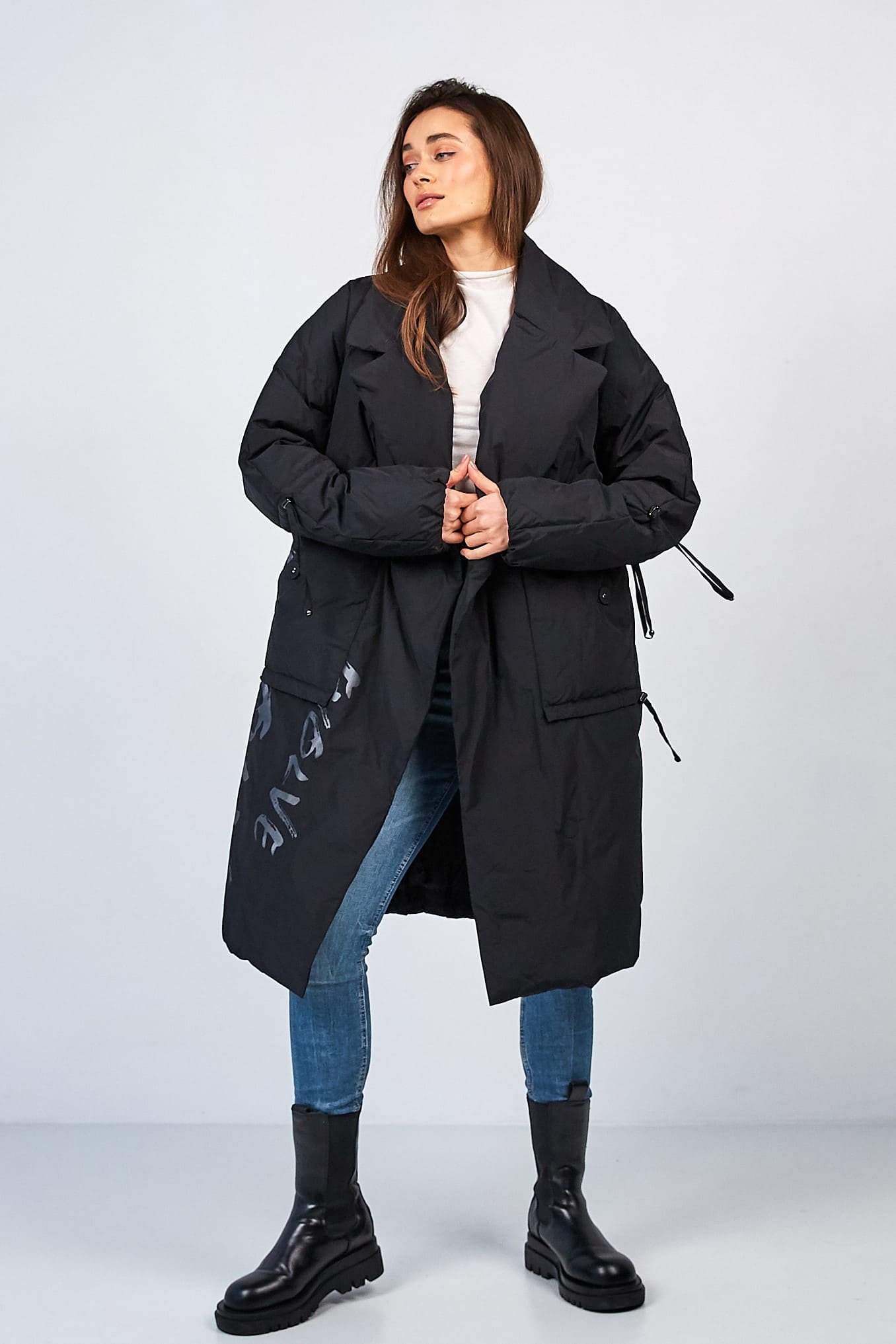 Тренч кокон oversize жіночий купити — Mishele 993